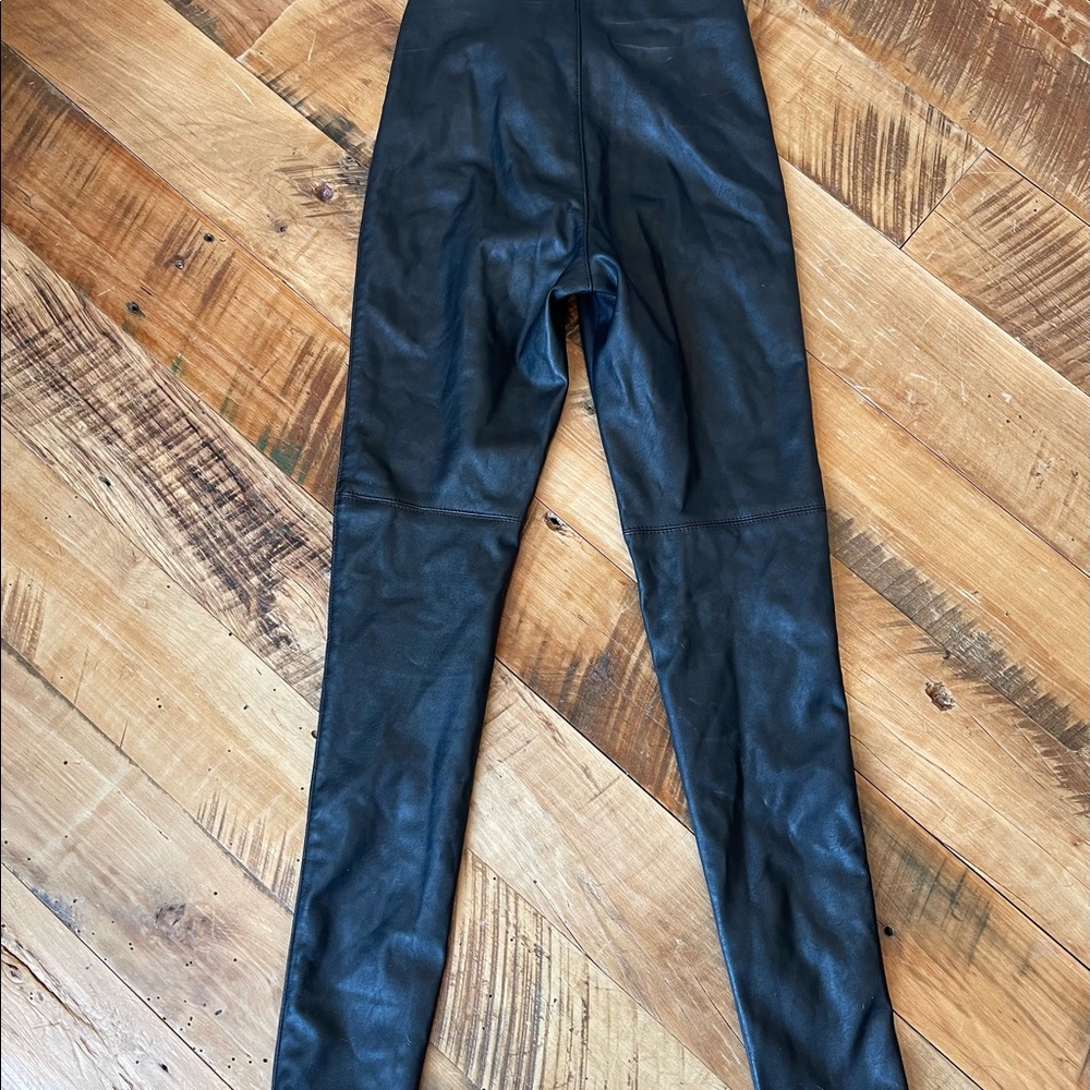 H&M fake leather pants